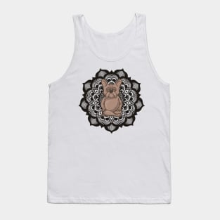 French Bulldog Meditation Mandala Design Tank Top